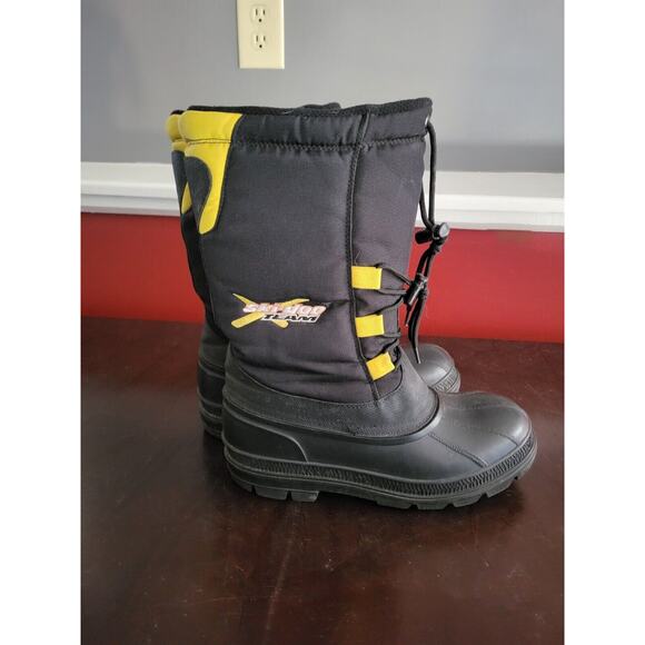 SKI-DOO X-Team SKIDOO Snowmobile Boots Yellow Black Men’s Size 6 - Picture 4 of 9